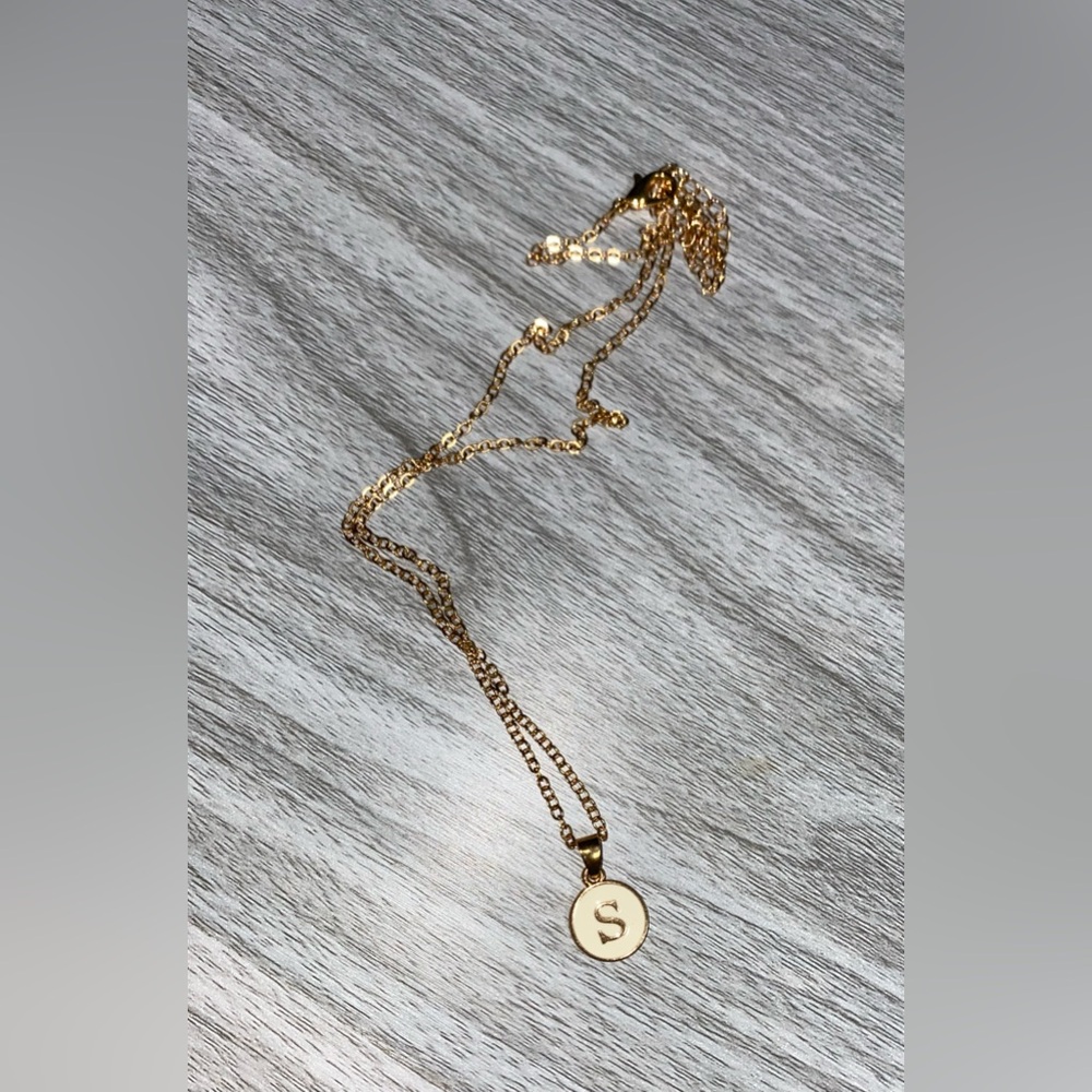 S - Initial Necklace